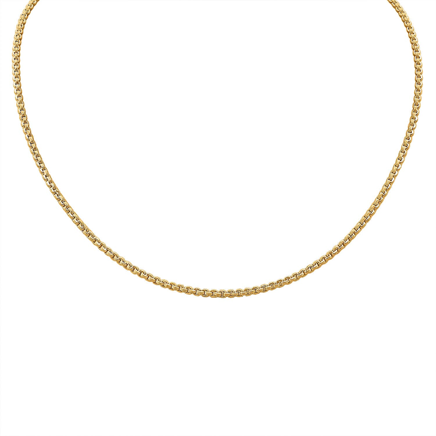 Belcher Chain Necklace in 23K Yellow Gold 3.8 Grams 18 Inches (Ships in 10-15 Days)