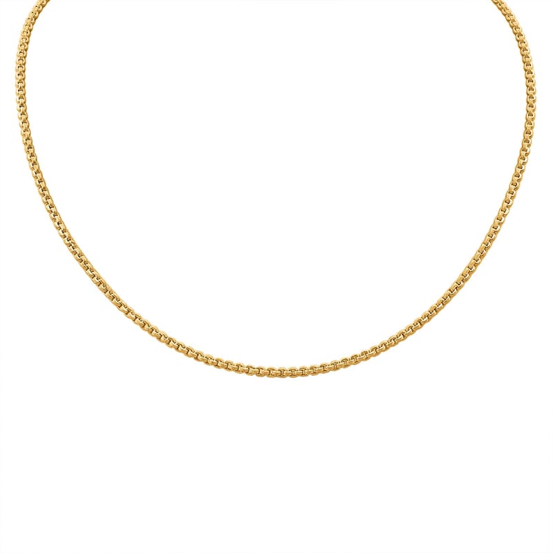Belcher Chain Necklace in 23K Yellow Gold 3.8 Grams 18 Inches