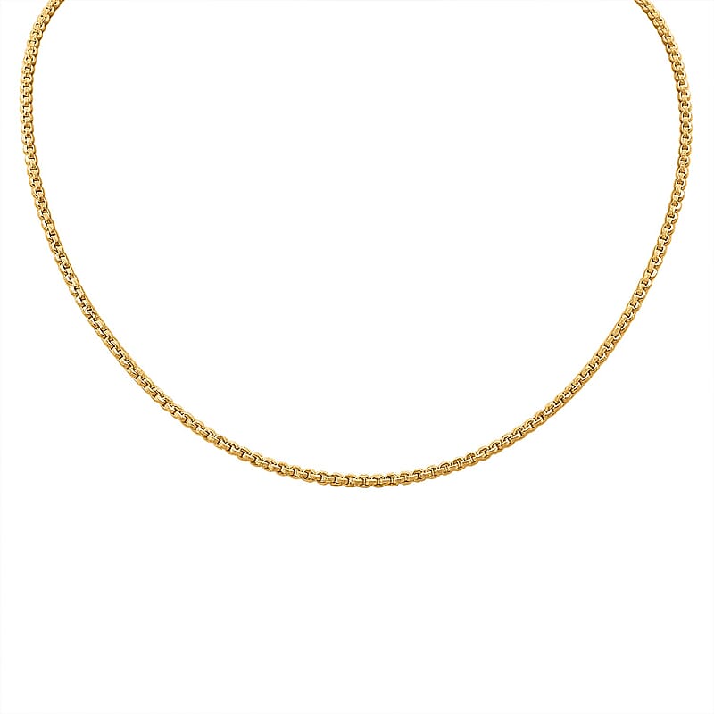 Belcher Chain Necklace in 23K Yellow Gold 3.8 Grams 18 Inches