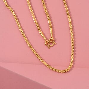 TLV Belcher Chain Necklace in 23K Yellow Gold 3.8 Grams 17 Inches