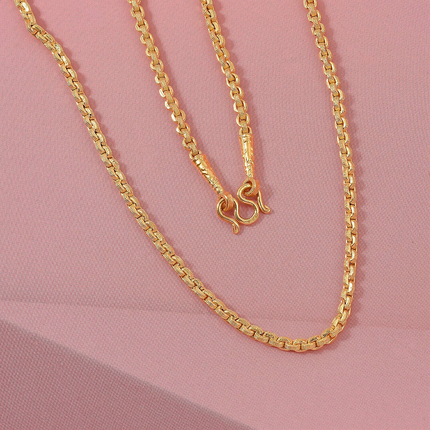 Belcher Chain Necklace in 23K Yellow Gold 3.8 Grams 18 Inches (Ships in 10-15 Days)