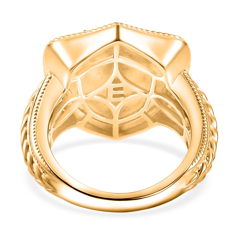 EverTrue Bronzella Collection Horse Shield Ring in 18K YG Plated Bronze (Size 5.0)