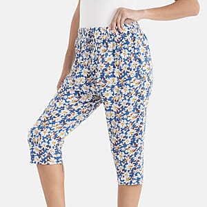 La Marey Black Woven Printed Jogger - One Size Missy