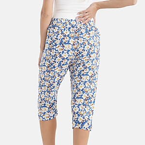 La Marey Black Woven Printed Jogger - One Size Plus