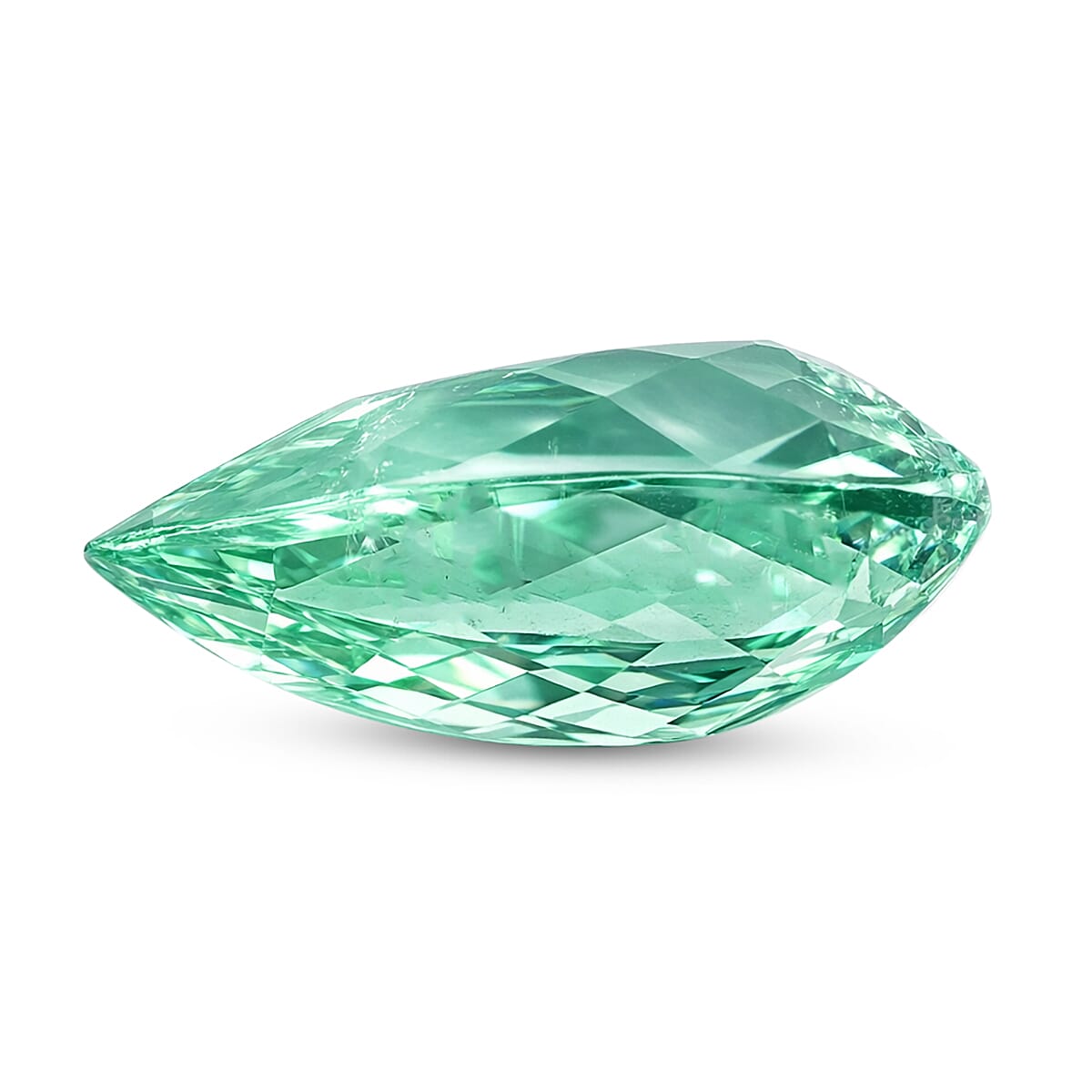 Certified & Appraised AAAA Paraiba Tourmaline (Pear Free Size) With Free Paraiba Book 1.00 ctw image number 2