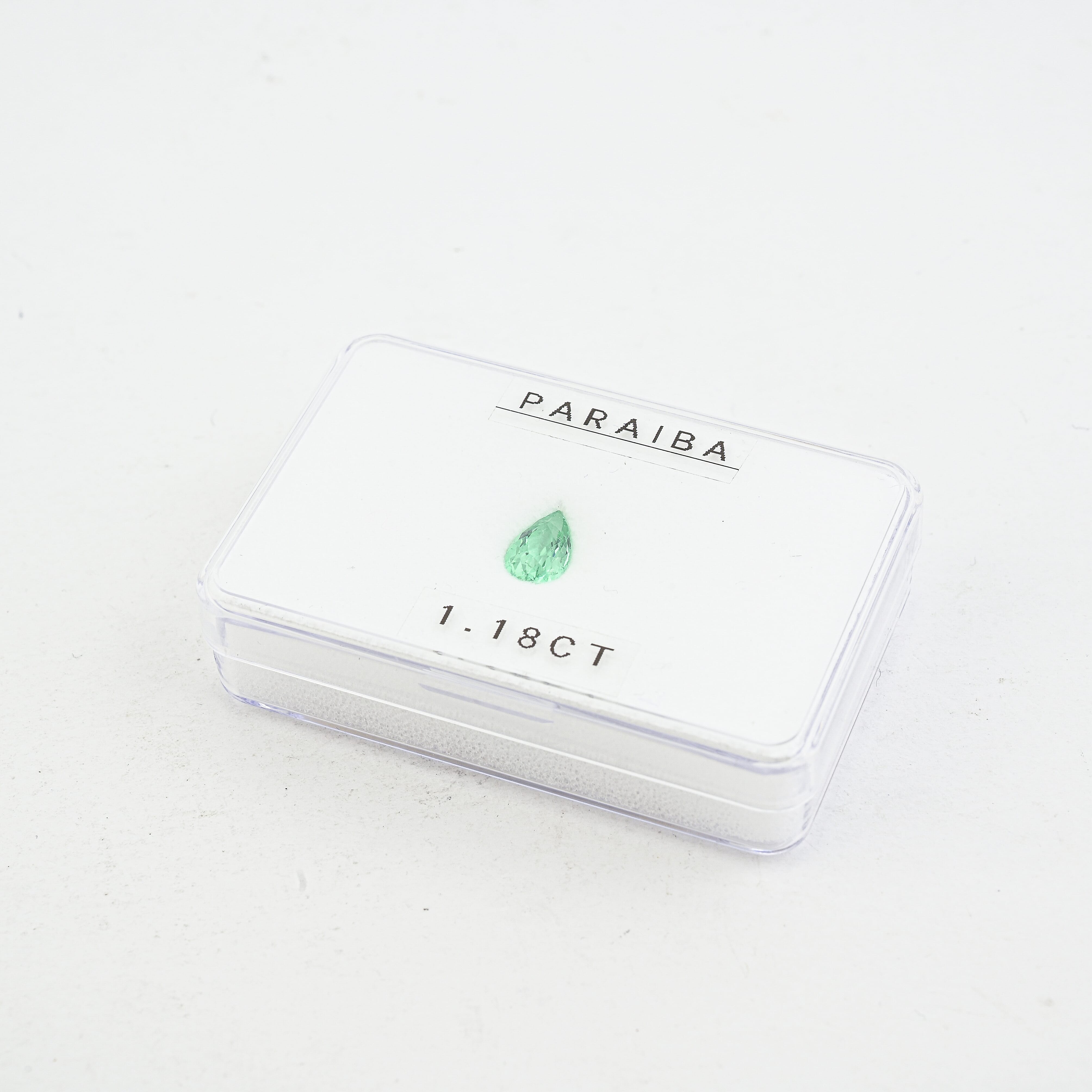 Certified and Appraised AAAA Paraiba Tourmaline (Pear Free Size) 1.00 ctw