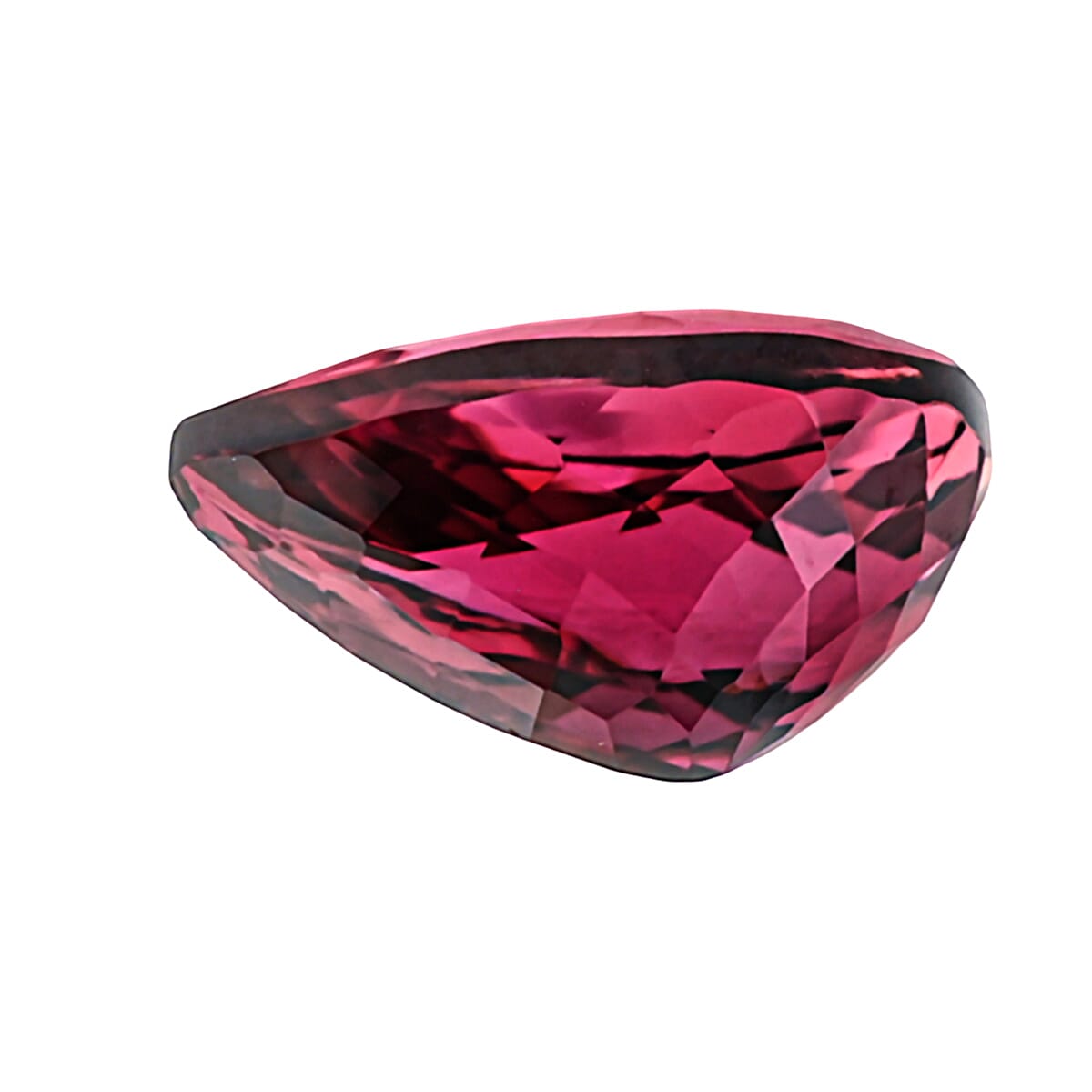 Certified & Appraised AAAA Ouro Fino Rubellite (Pear Free Size)