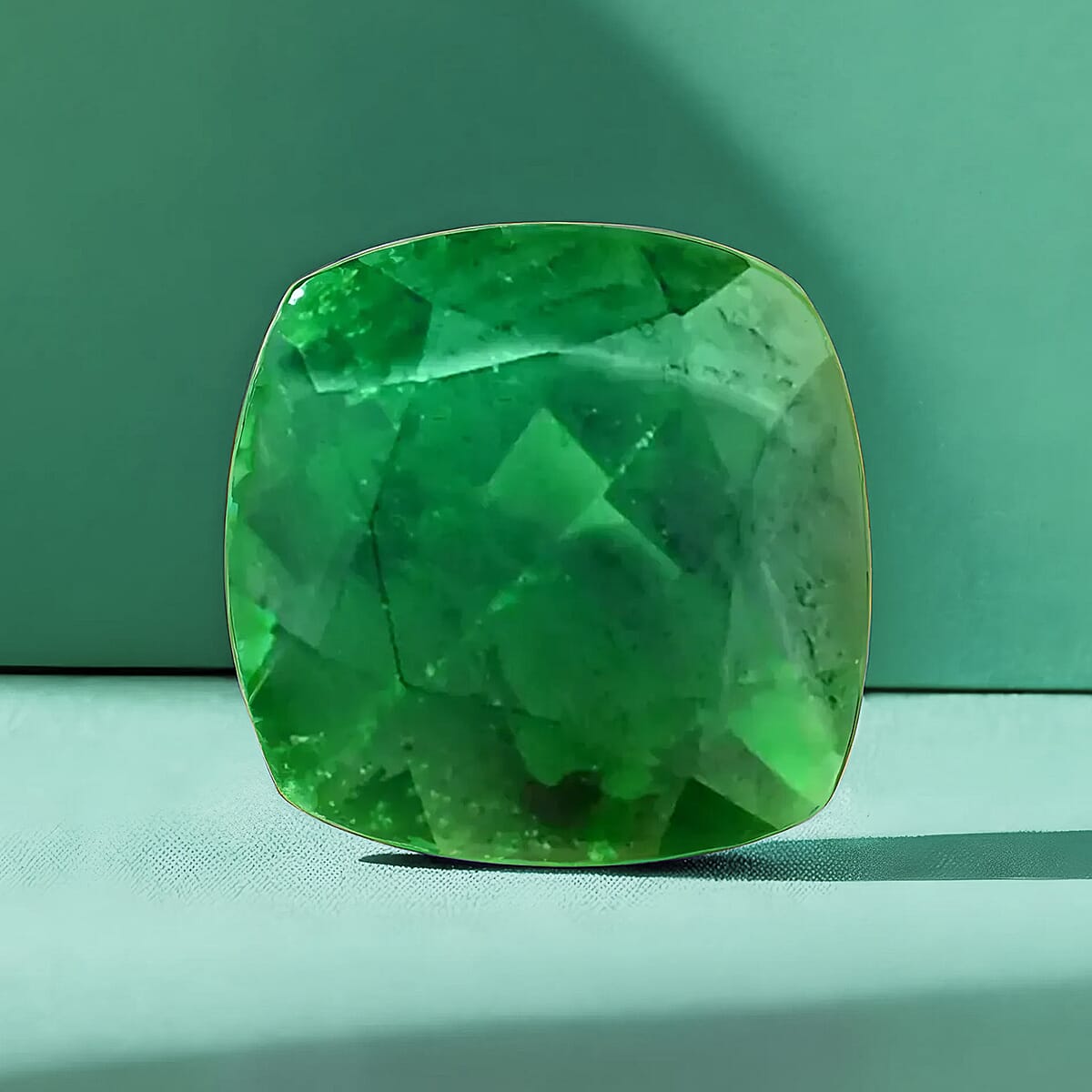 Limited Edition Certified & Appraised AAAA Tsavorite Garnet (Cush Free Size) 4.88 ctw image number 1