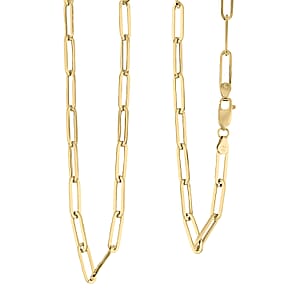 4.50mm Paperclip Necklace in 14K Yellow Gold 5.80 Grams 20 Inches 