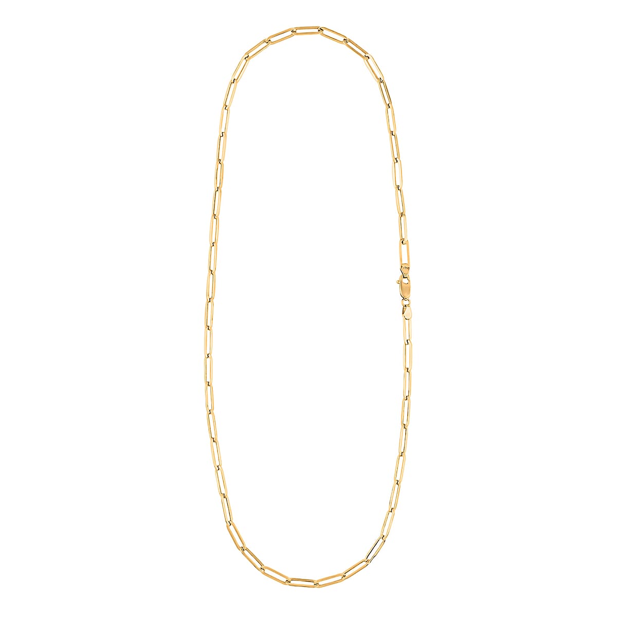 4.50mm Paperclip Necklace in 14K Yellow Gold 5.80 Grams 20 Inches  image number 4