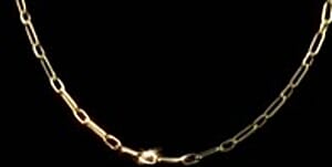 4.50mm Paperclip Necklace in 14K Yellow Gold 7.50 Grams 24 Inches 