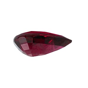 Rare Find Certified & Appraised Chairman Collection AAAA Natural Montepeuz Ruby (Pear Free Size) 3.14 ctw