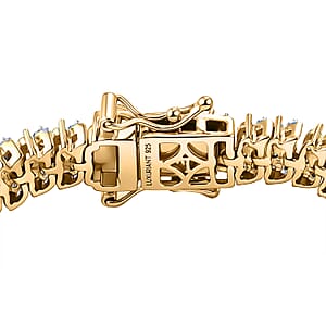 Luxuriant Lab Grown Yellow Diamond and Lab Grown Diamond SI 3.00 ctw Bracelet in 18K Vermeil Yellow Gold Over Sterling Silver (7.25 In)