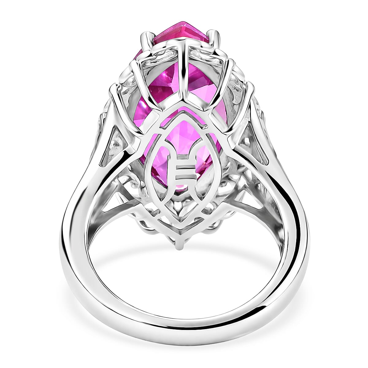 EverTrue African Lilac Quartz Ring in 18K YG Plated and Platinum Bond (Size 10.0) 10.25 ctw image number 4