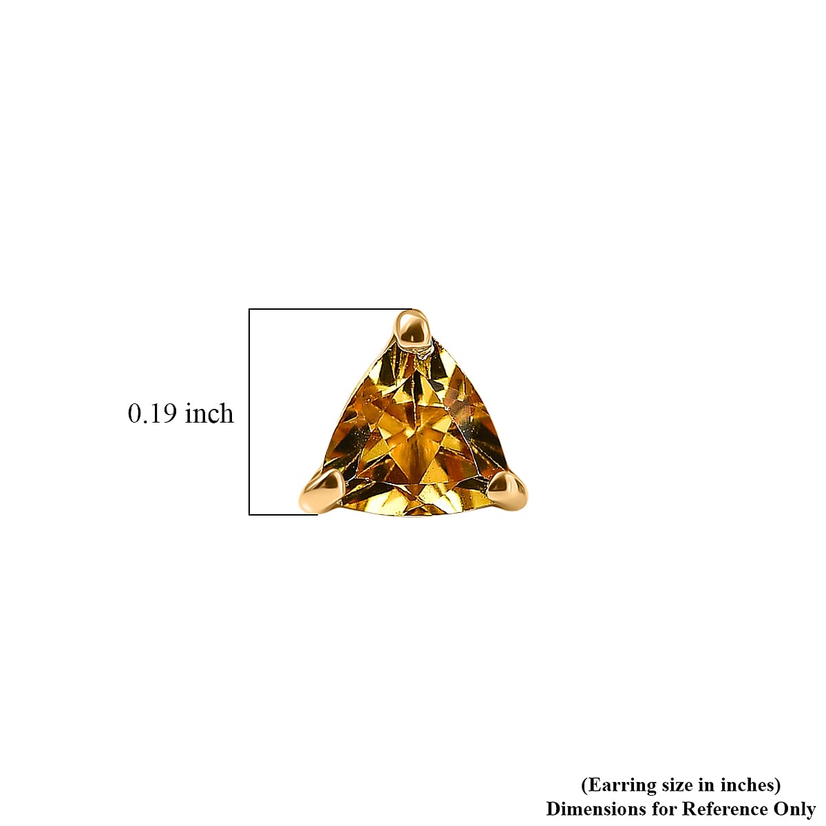 D'Joy AAA Brazilian Heliodor 0.85 ctw Earrings in 18K Vermeil Yellow Gold Over Sterling Silver image number 4