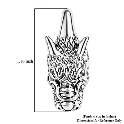 D'Joy Bali Legacy Dragon Pendant without Chain in Sterling Silver 5.04 Grams