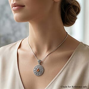 D'Joy Bali Legacy Santa Ana Madeira Citrine 1.15 ctw Pendant without Chain in Sterling Silver