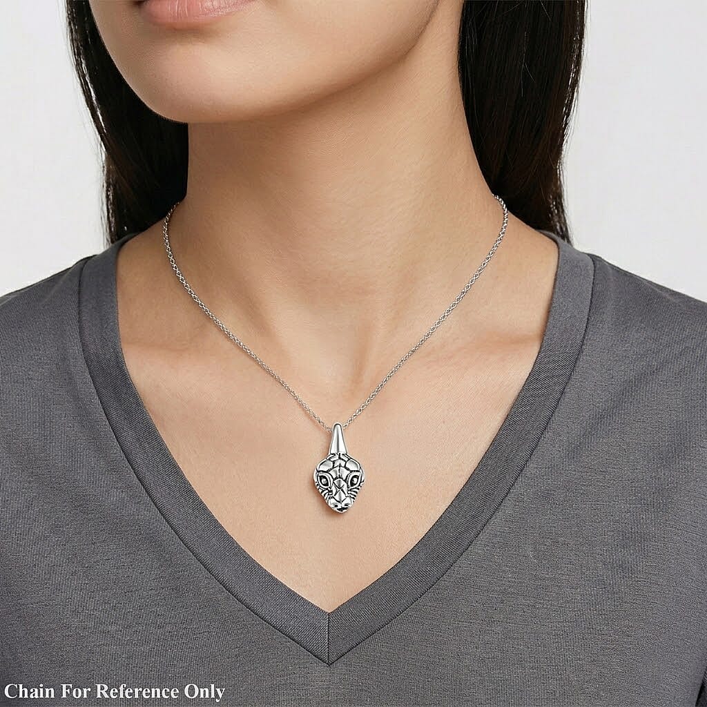 D'Joy Bali Legacy Snake Pendant without Chain in Sterling Silver 5.55 Grams