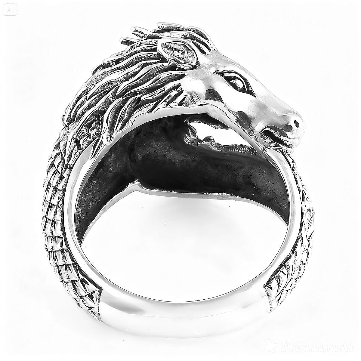 D'Joy Bali Legacy Horse Ring in Sterling Silver (Size 10.0) 7.75 Grams