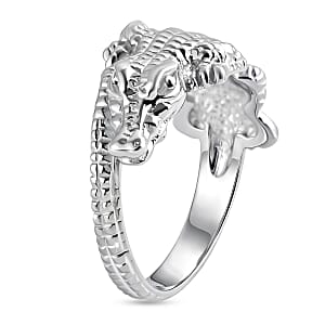 D'Joy Bali Legacy Alligator Ring in Sterling Silver (Size 10.0) 4.85 Grams