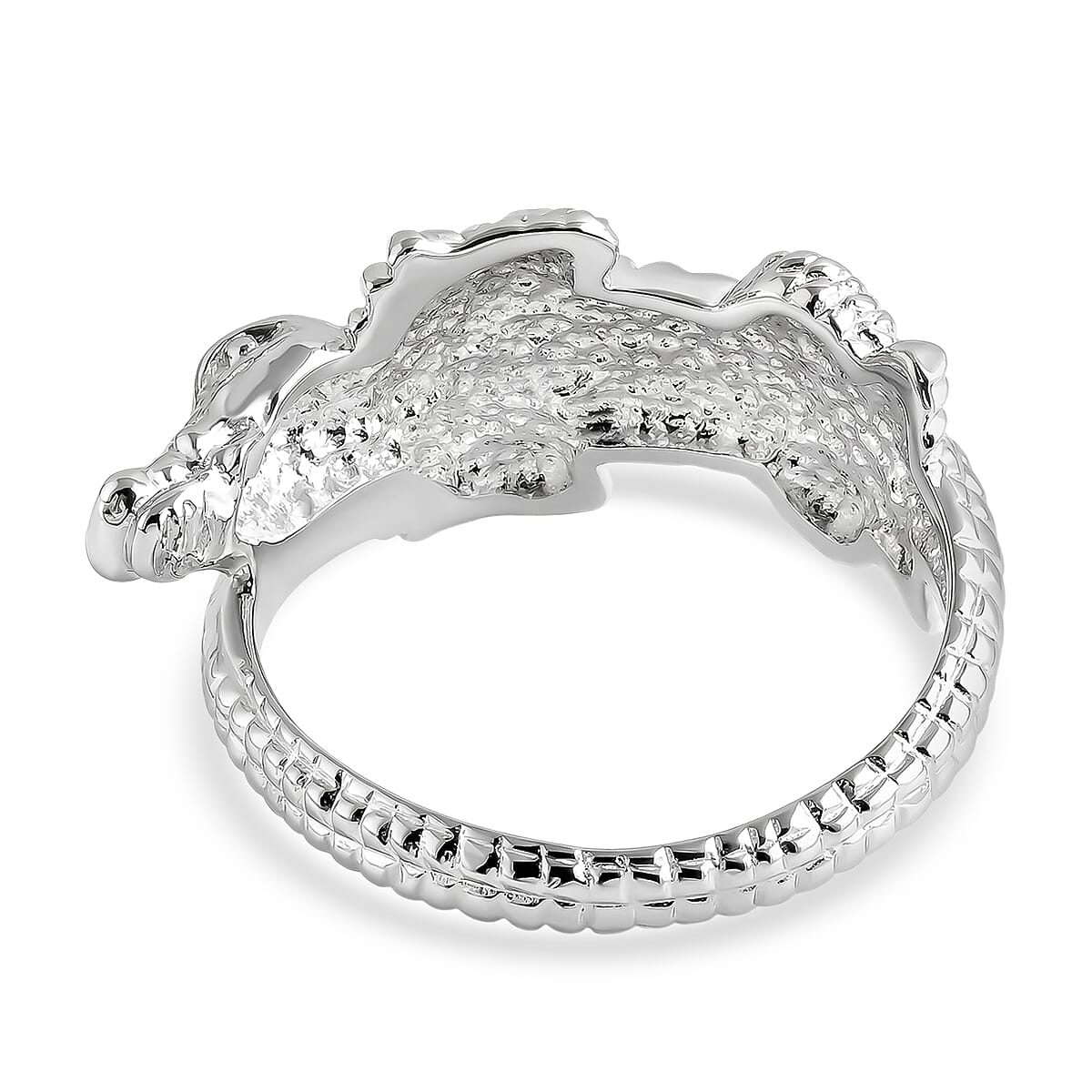D'Joy Bali Legacy Alligator Ring in Sterling Silver (Size 10.0) 4.85 Grams image number 4