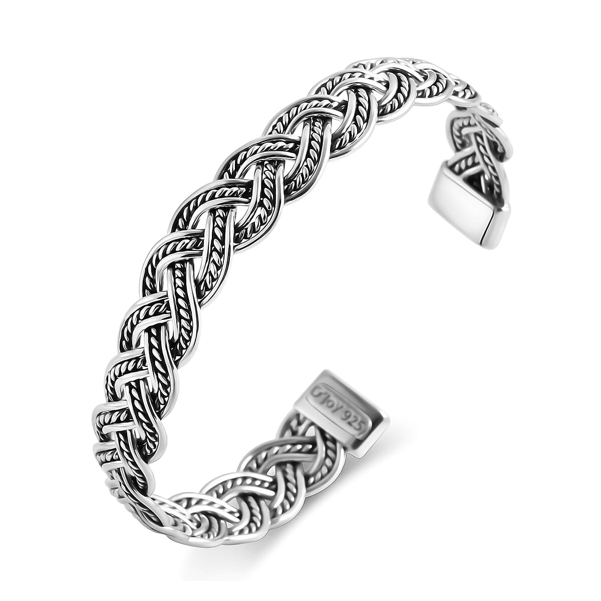 D'Joy Bali Legacy Bangle Bracelet in Sterling Silver (7.25 In) 21.60 Grams image number 3