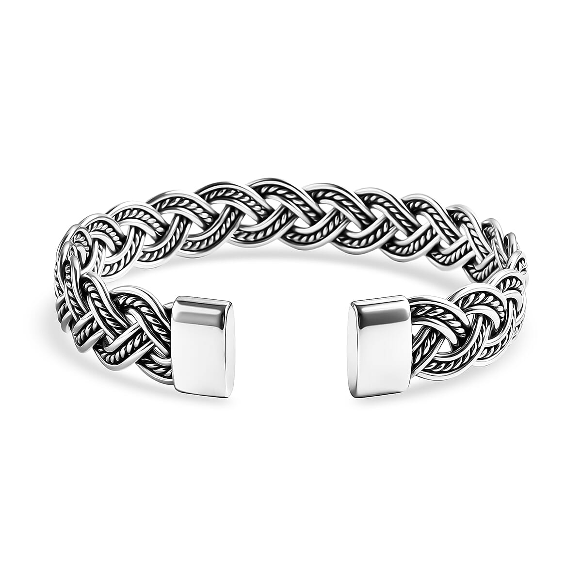 D'Joy Bali Legacy Bangle Bracelet in Sterling Silver (7.25 In) 21.60 Grams image number 4