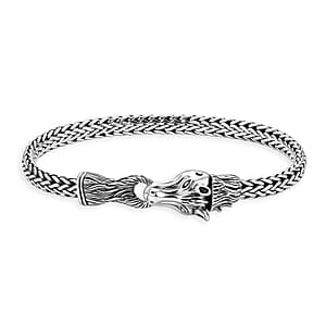 D'Joy Bali Legacy Horse Bracelet in Sterling Silver (6.50 In) 19.25 Grams