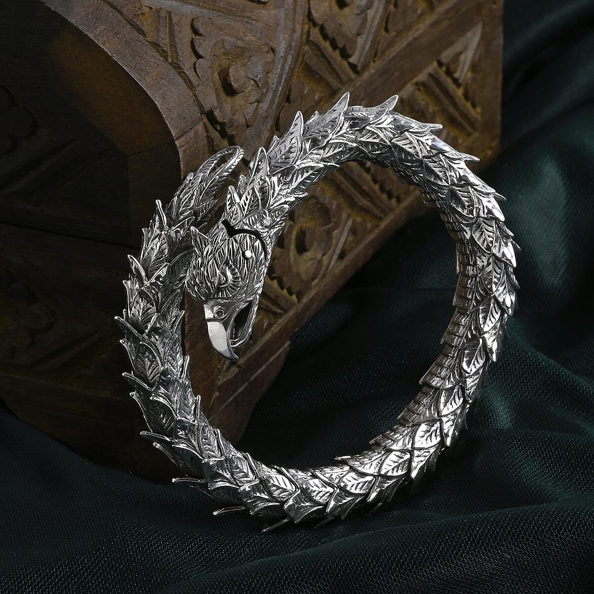 D'Joy Bali Legacy Eagle Bracelet in Sterling Silver (6.50 In) 40.25 Grams image number 1