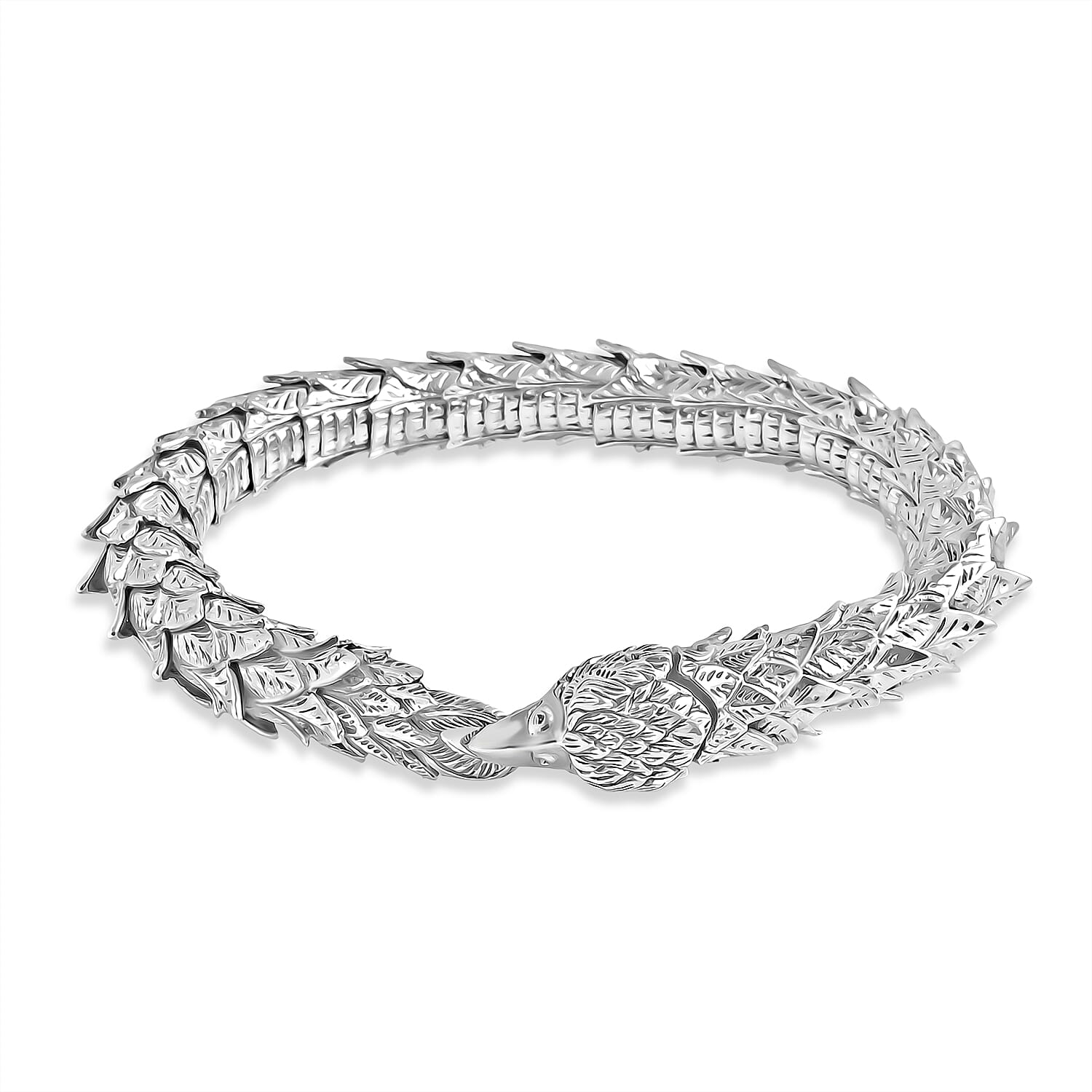 D'Joy Bali Legacy Eagle Bracelet in Sterling Silver (6.50 In) 40.25 Grams