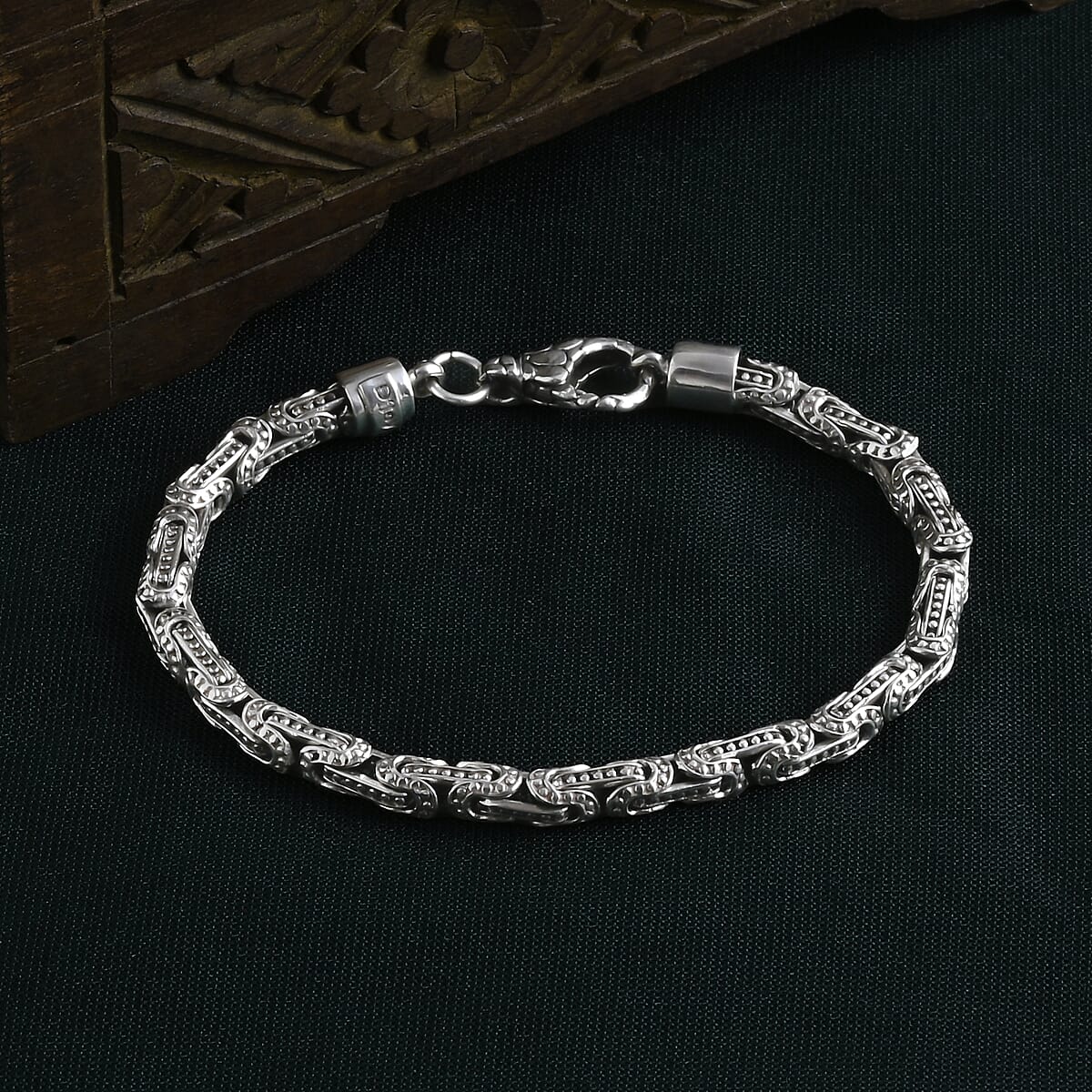 D'Joy Bali Legacy Byzantine Bracelet in Sterling Silver (6.50 In) 15.50 Grams image number 1