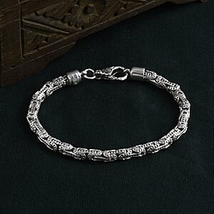 D'Joy Bali Legacy Byzantine Bracelet in Sterling Silver (7.25 In) 15.50 Grams