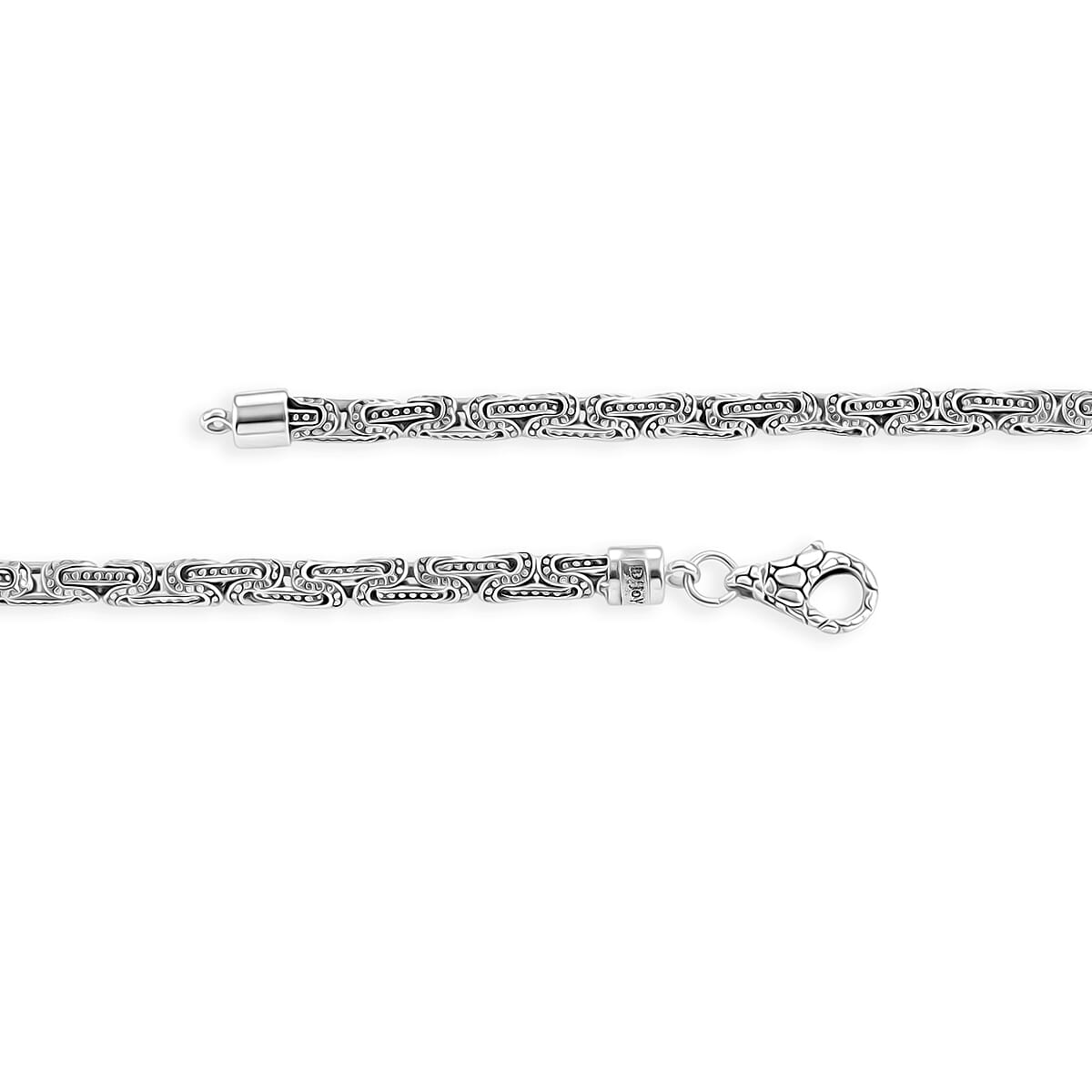 D'Joy Bali Legacy Byzantine Bracelet in Sterling Silver (8.00 In) 15.50 Grams image number 3