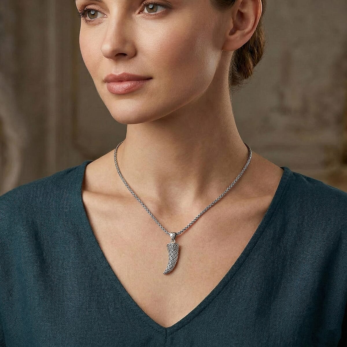 D'Joy Bali Legacy Padian Chain Necklace in Sterling Silver 16.15 Grams (18 Inches) image number 2