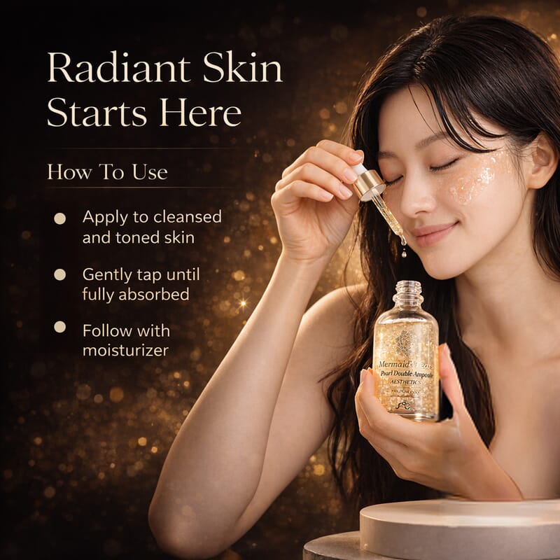 Aesthetics Mermaid's Tears Pearl Double Ampoule (3.72oz) Made in Korea