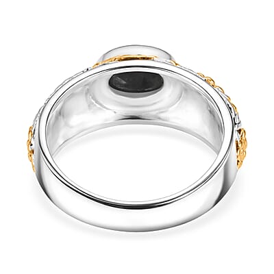 D'Joy Bali Legacy Masoala Sapphire (D) Ring in 22K Vermeil Yellow Gold Over Sterling Silver (Size 11.0) 1.75 ctw