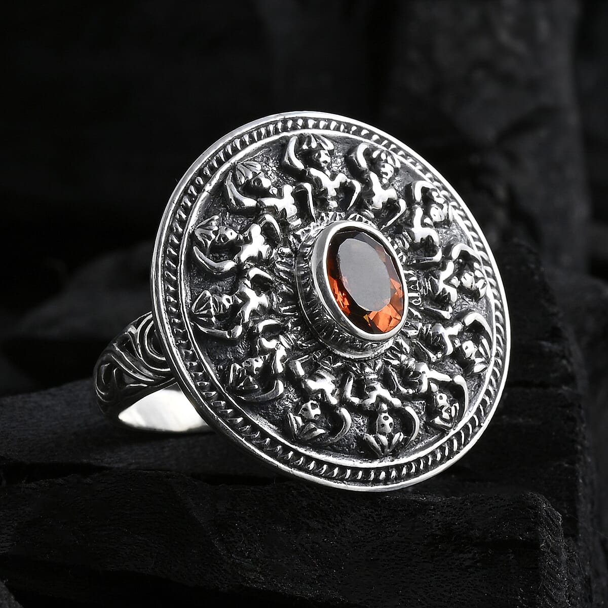 D'Joy Bali Legacy Santa Ana Madeira Citrine 1.15 ctw Ring in Sterling Silver (Size 10.0) image number 1