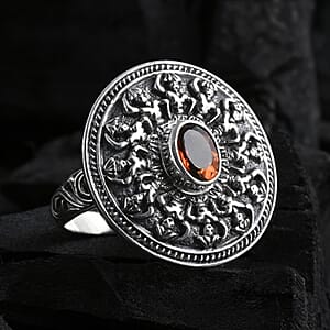 D'Joy Bali Legacy Santa Ana Madeira Citrine 1.15 ctw Ring in Sterling Silver (Size 10.0)