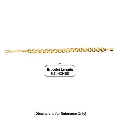 EverTrue Bronzella Collection Bracelet in 18K YG Plated Bronze (6.50-8In)