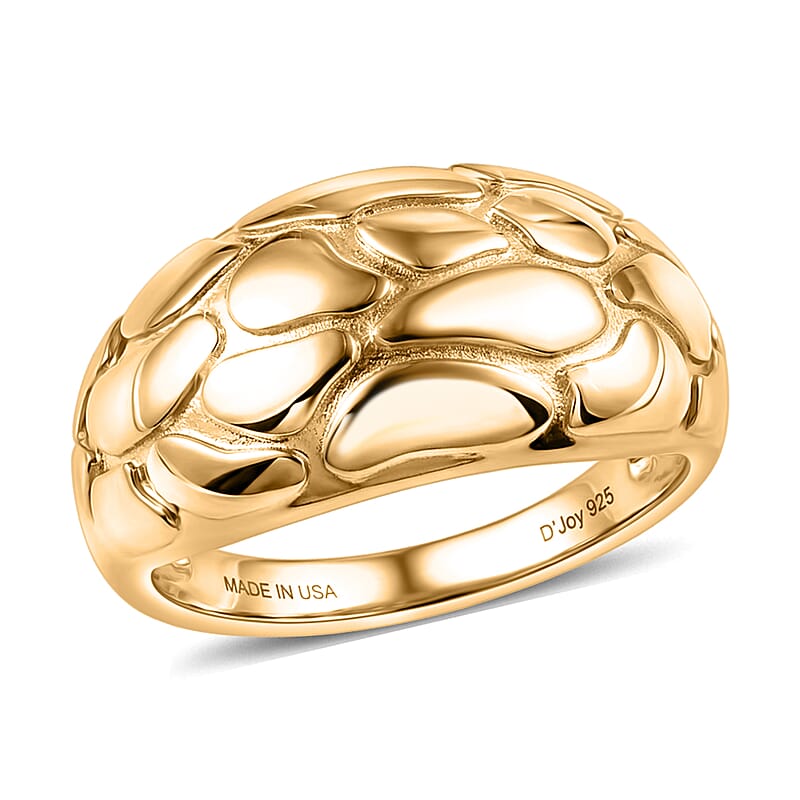 D'Joy Pebbles Ring in 18K Vermeil Yellow Gold Over Sterling Silver (Size 10.0) 6.70 Grams