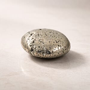 Pyrite Palm Stone - Golden