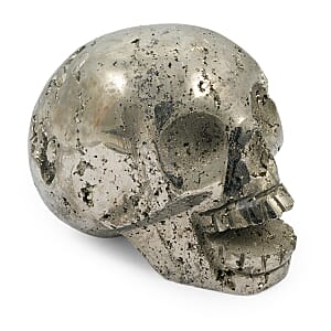 Pyrite Skull - Golden