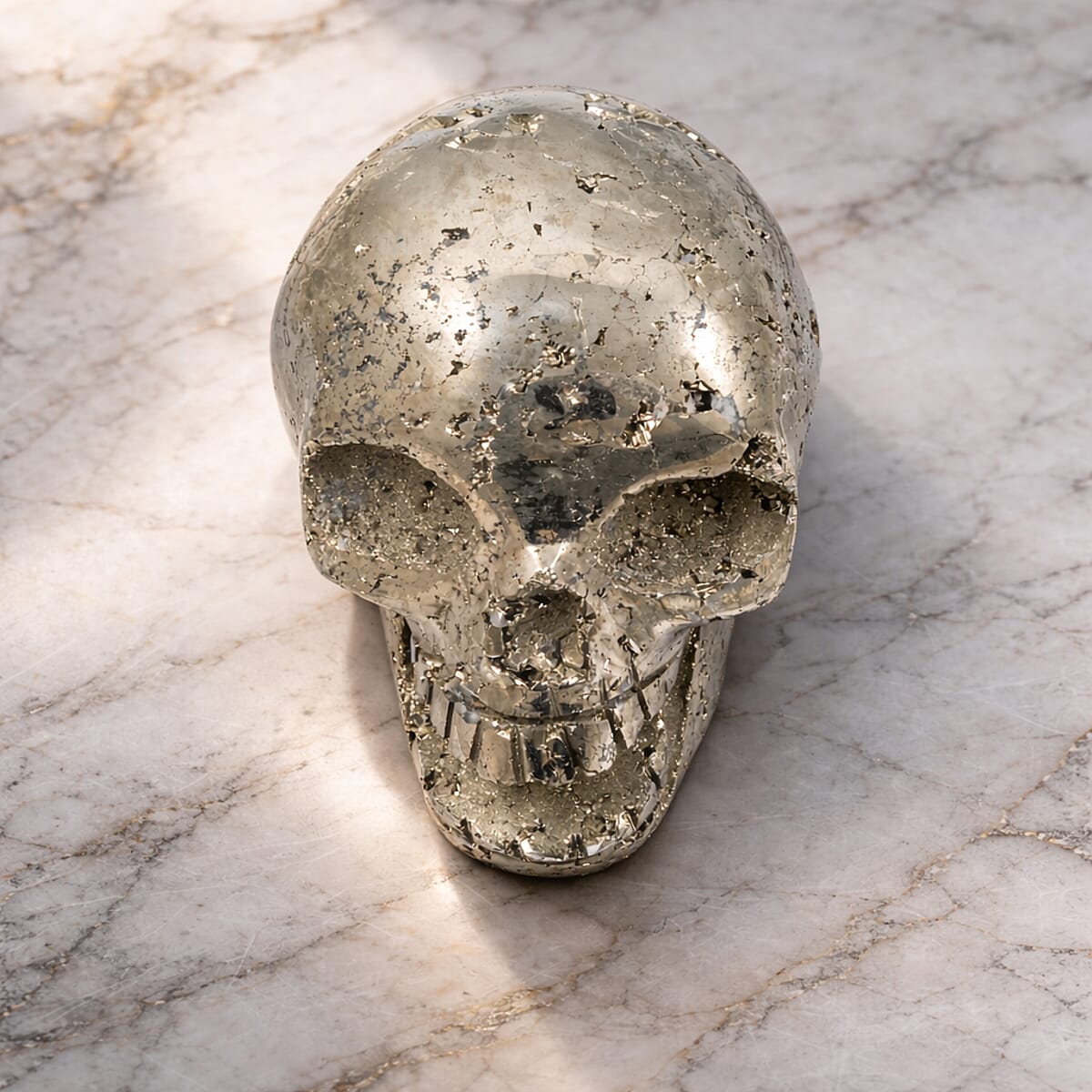 Pyrite Skull - Golden image number 1