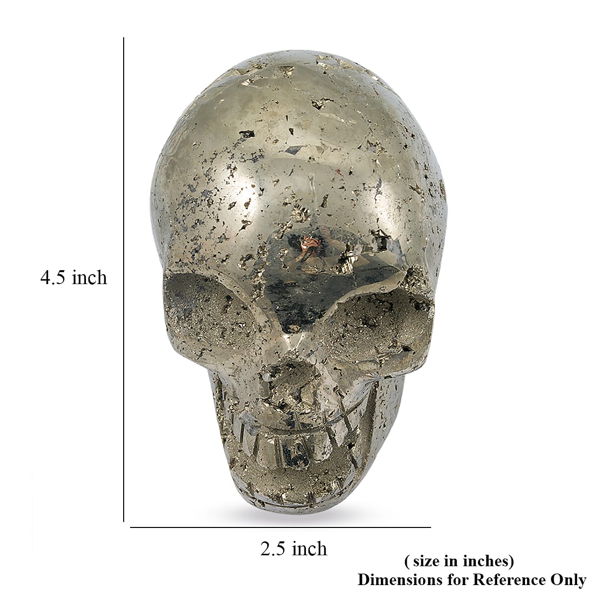 Pyrite Skull - Golden image number 4