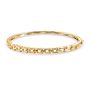 EverTrue Bronzella Collection Bangle Bracelet in 18K Yellow Gold Plated Bronze (6.50 In)