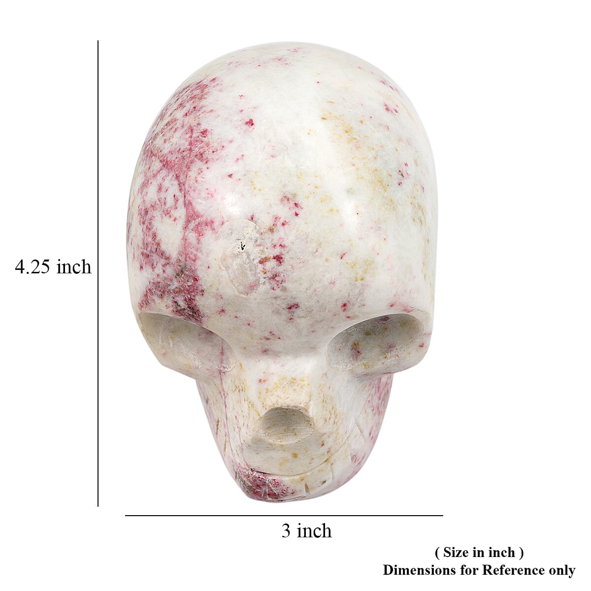 Cinnabrite Skull - White image number 4