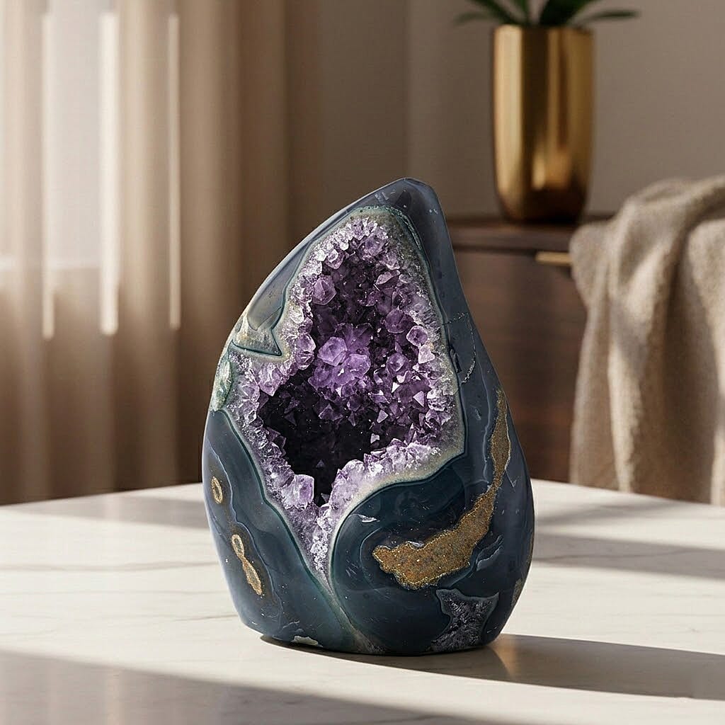 Amethyst Agate Flame L 4900ctw