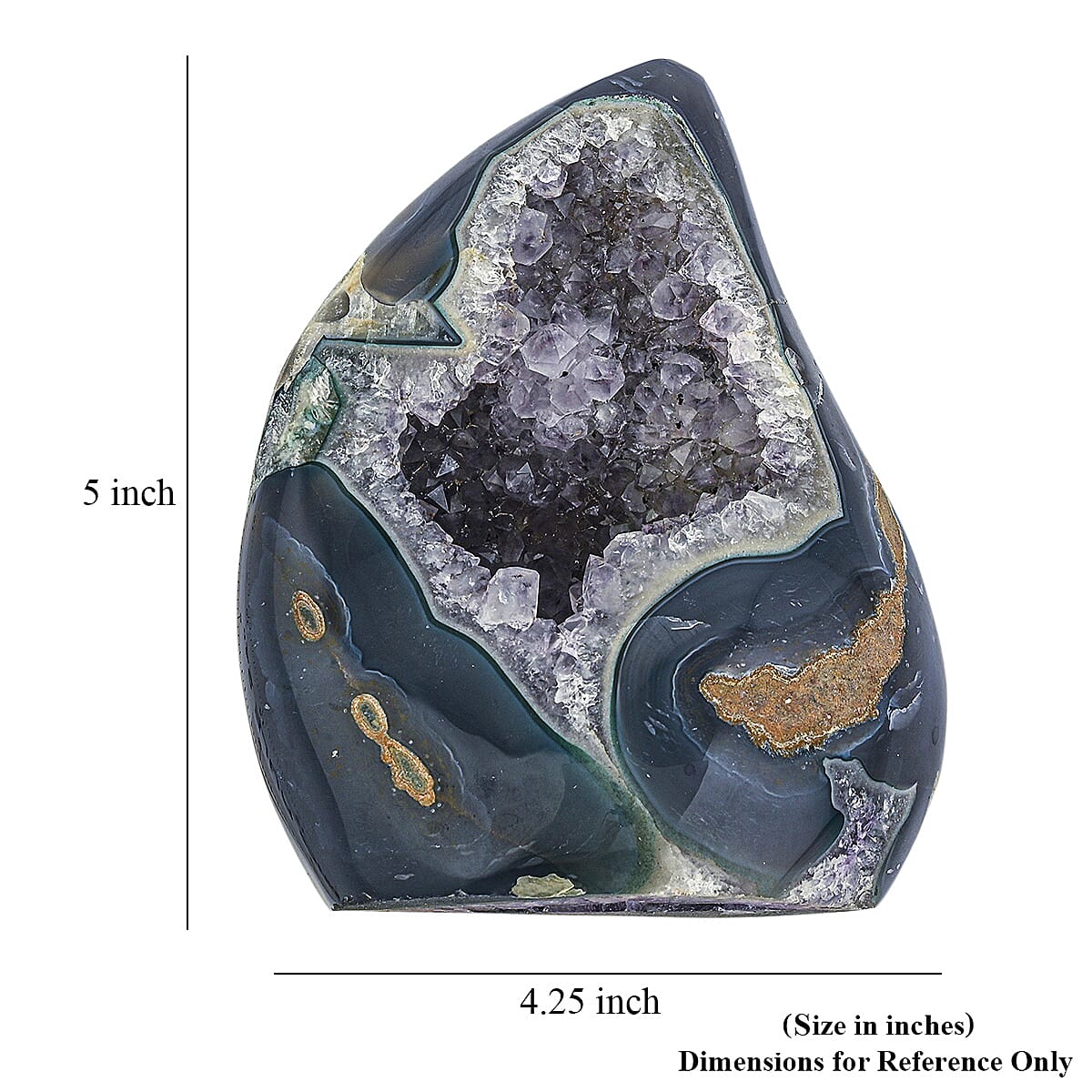 Amethyst Agate Flame L 4900ctw