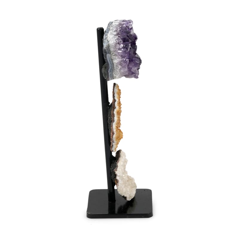 Amethyst, Citrine and Quartz on Stand M