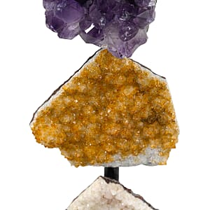 Amethyst, Citrine and Quartz on Stand M